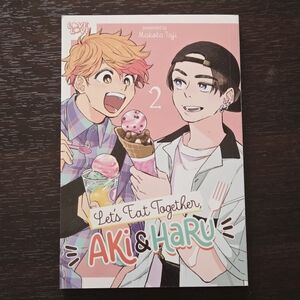 *3 for $30* Let's Eat Together, Aki & Haru Manga Vol. 2 - BL Yaoi Book